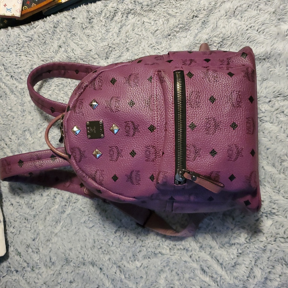 Authentic MCM Purple Backpack